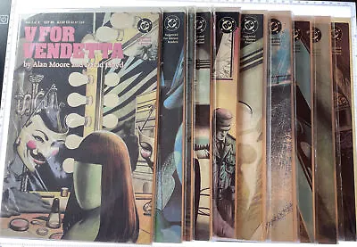 Buy DC Comics V For Vendetta Issues 1 To 10 Complete Set Alan Moore David Lloyd • 149.95£