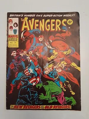 Buy Marvel - The Avengers Comic - No.78 - March 15 1975 • 2£