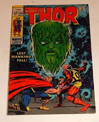 Buy Thor #164 Vg/fn  Kirby Classic Ego 1969 • 9.45£