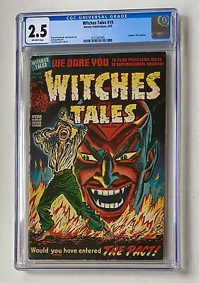 Buy WITCHES TALES #19 CGC 2.5 GD+ W/ 1953 Calendar ELIAS DEVIL COVER PRESENTS HIGHER • 439.74£