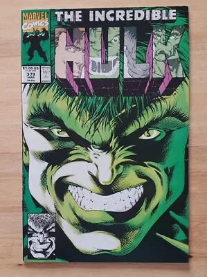 Buy The Incredible Hulk Issue 379 Vintage Marvel Comics 1991 • 26.50£
