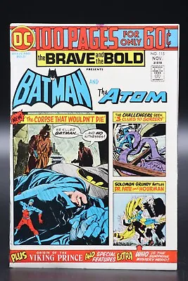 Buy Brave And The Bold (1955) #115 Jim Aparo Cover & Art Batman & The Atom 100 Pg VF • 19£