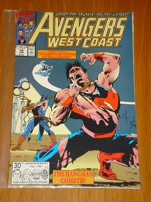 Buy West Coast Avengers #78 Vol 1 Marvel Comic January 1992 • 2.49£
