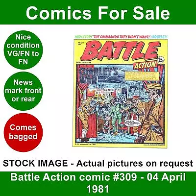 Buy Battle Action Comic #309 - 04 April 1981 - Nice VG/FN - IPC • 4.99£
