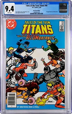 Buy Tales Of The Teen Titans #48 CGC 9.4 (Nov 1984 DC) Flash Force Preview Newsstand • 37.58£