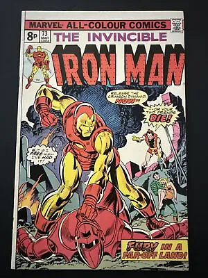Buy INVINCIBLE IRON MAN #73  (1975) Marvel Comics - Pence Copy **Clean Example** • 7.79£