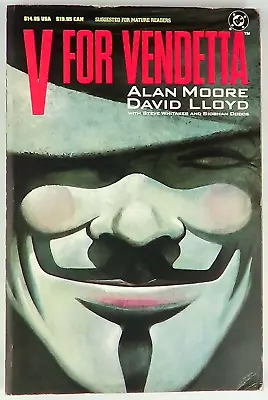 Buy V For Vendetta #1-10 TPB 1st Print 1990 DC Comics Paperback Moore & Lloyd • 89.95£