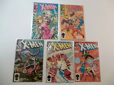 Buy Lot X 5 Marvel Comics The Uncanny X-Men #214,215,216,217,218 (1987) • 19.99£