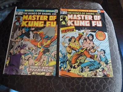 Buy Lot Of 2 : Master Of Kung Fu #22 & 27,  1974 Marvel Comic Book FN • 3.17£