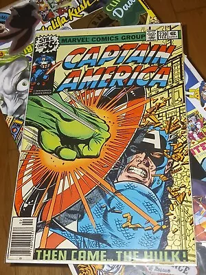Buy Captain America # 230  Iconic Hulk Vs. Captain America Battle Cover Marvel 1979 • 21.58£