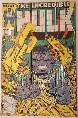 Buy The Incredible Hulk Issue #343 Todd McFarlane Art Near Mint • 31.93£