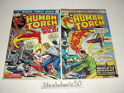 Buy Human Torch #2 & 5 Comic Lot Marvel 1974 Vs Wizard Stan Lee Jack Kirby Lieber • 13.54£