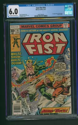 Buy Iron Fist #14 CGC 6.0 1st Appearance Sabretooth Marvel 1977 New Slab • 236.73£