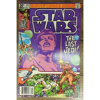 Buy Star Wars #49 Newsstand Marvel Comic Book 1981 The Last Jedi, Death Of Jedidiah • 11.06£