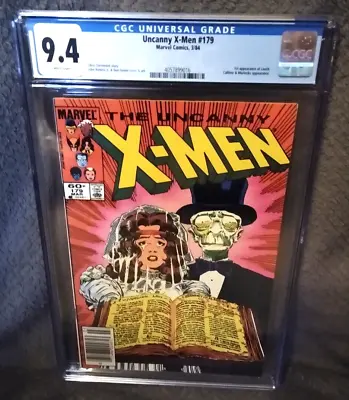 Buy UNCANNY X-MEN #179 CGC 9.4 NM WP 1984 Marvel - Newsstand Ed - 1st App. Leech • 31.58£