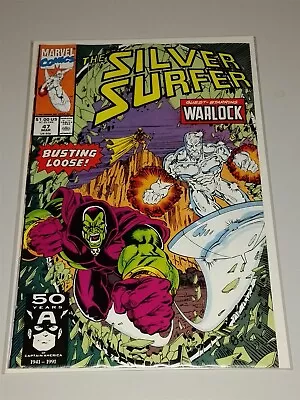 Buy Silver Surfer #47 Nm (9.4 Or Better) Marvel Comics Fantastic Four March 1991 • 10.99£