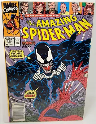 Buy Amazing Spider-man #332 Venom Appearance *1990* Newsstand 7.0 • 9.45£