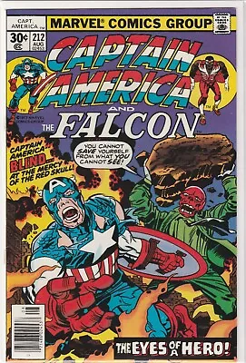 Buy Captain America & The Falcon #212 (1976) Jack Kirby ~ Fine • 3.96£