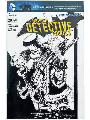 Buy Detective Comics #20 Blank Variant With Greg Freeman Original Sketch Wraparound • 63.19£