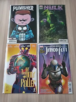 Buy Punisher #1 Variant, Holy Roller #1, Starwars Jango Fett #1, Hulk #1 Variant • 5.99£