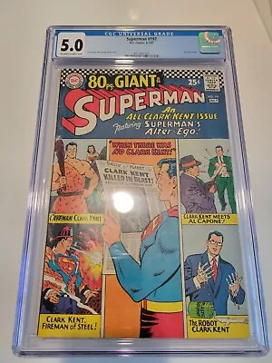 Buy SUPERMAN #197 CGC 5.0 1967 80 PAGE GIANT Silver Age FLASH SALE! • 57.67£