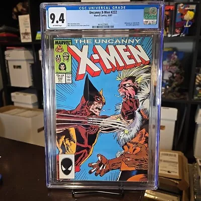 Buy X-Men #222 (1987) CGC 9.4 OW Wolverine Vs. Sabretooth • 40.21£