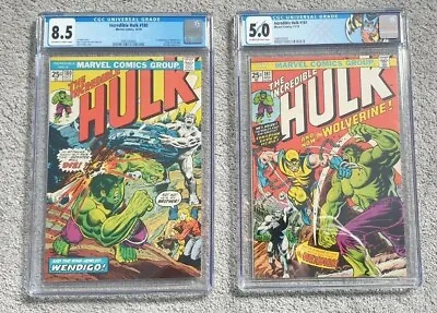 Buy The Incredible Hulk 181 (CGC 5.0) & Hulk 180 (CGC 8.5) - 1st Wolverine!!!    • 6,000£