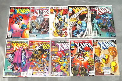 Buy UNCANNY X-MEN #332-341 Complete Lot VF/NM 10 Issues 1996 MCU Marvel Comics • 15.76£