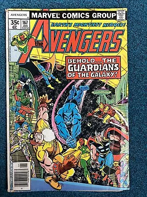 Buy Avengers #167 (1978) 💥1st Guardians Of Galaxy/Avengers Team Up! Korvac Saga • 7.23£