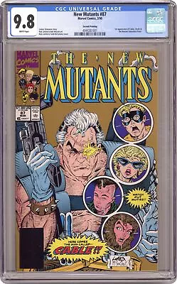 Buy New Mutants #87 Liefeld Variant 2nd Printing CGC 9.8 1991 4044361001 1st Cable • 107.94£