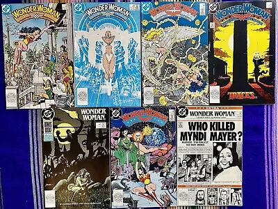Buy Vintage Lot Of 7 WONDER WOMAN Comics DC # 14-20 Run GOOD To F/VF Grade 80s • 15.80£