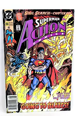 Buy Action Comics #656 Soul Search Going To Blazes UPC Newsstand 1990 DC Comic F-/F • 2.26£