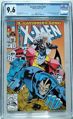 Buy Uncanny X-Men #295 CGC 9.6 MARVEL 12/1992 W/Original Trading Card WHITE Pages • 39.42£