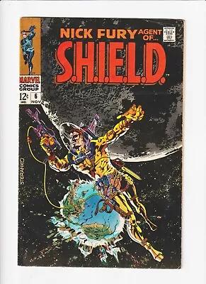 Buy NICK FURY, AGENT Of SHIELD #6  MARVEL COMIC  1968 Iconic Cover  By Jim Steranko! • 67.72£