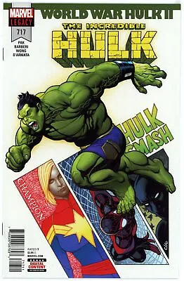 Buy Incredible Hulk (2017) #717 NM 9.4 Amadeus Cho Becomes Brawn (Named Later) • 7.11£