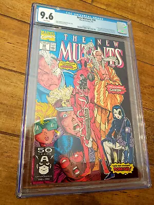 Buy The New Mutants 98 Feb CGC 9.6 Marvel Comics White Pages Deadpool 1991 • 481.47£
