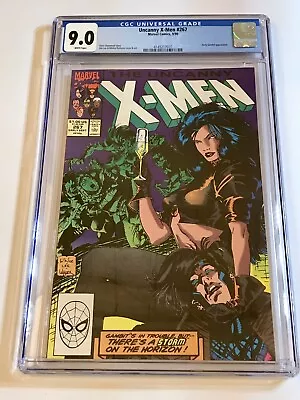 Buy 1990 Uncanny X-men #267 Early Gambit Appearance Graded Cgc 9.0 White Pages • 35.48£