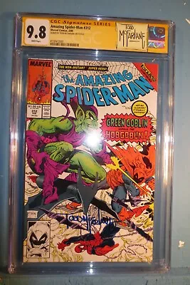Buy Amazing Spider-Man #312 CGC-9.8-SS-Todd McFarlane Signature Series • 479.70£