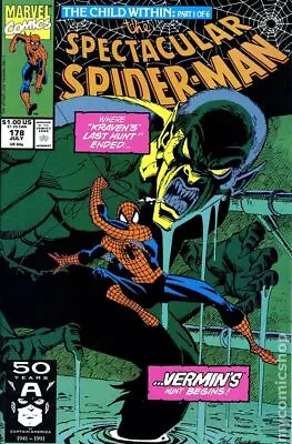 Buy Spectacular Spider-Man Peter Parker #178 FN 1991 Stock Image • 6.72£