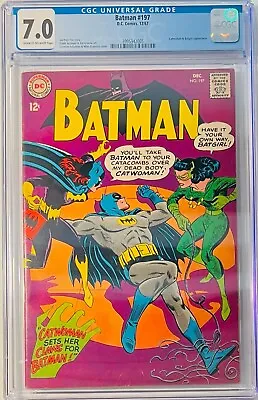 Buy 1967 Batman 197 CGC 7.0  Catwoman &Batgirl Appearance • 139£