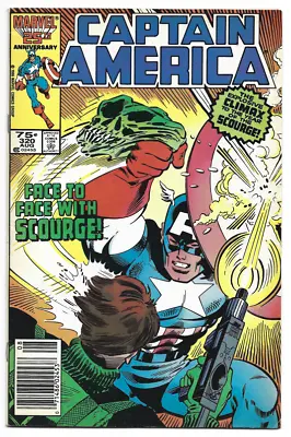 Buy Marvel Captain America #320 Newsstand Variant, 1986,  Scourge, Fine Fn Range • 3.15£