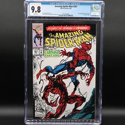Buy Amazing Spider-Man #361 - 🔑 1st Appearance Of Carnage - CGC GRADED • 381.50£