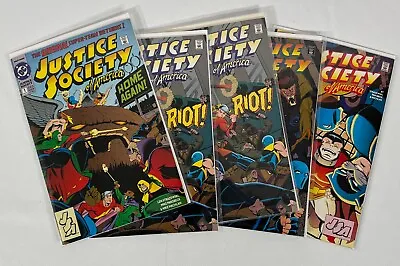 Buy Justice Society Of America #1 2 3 4 + Repeat (DC ‘92 1st Jesse Quick) -Lot Of 5 • 10.27£