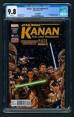 Buy Kanan: The Last Padawan #1 2nd Printing CGC 9.8 White! Star Wars! Ezra! Sabine! • 141.18£