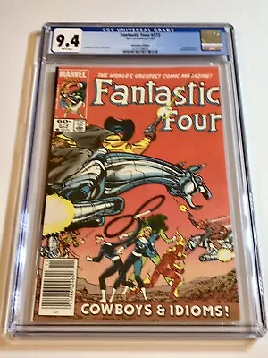 Buy 1984 Fantastic Four #272 1st Cameo App Nathaniel Richards Rare Newsstand Cgc 9.4 • 55.34£