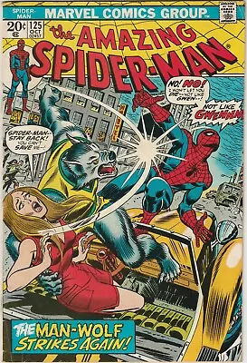 Buy The Amazing Spider-man The Man-wolf Strikes! #125 Oct 1973 Marvel Comics  • 40.31£