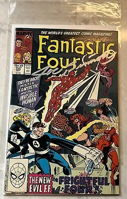 Buy Joe Sinnott/Ron Frenz Signed Fantastic Four #326 May 1989 Comic Book! RARE • 74.35£