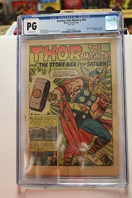Buy JOURNEY INTO MYSTERY #83 (1962) CGC Only PAGE #1 SPLASH 1st Appearance Of THOR • 375.54£