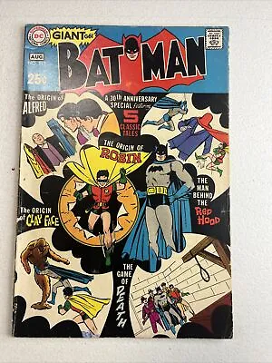 Buy Batman 213 Red Hood Clayface Silver Age DC 1969 Robin Giant Size Comic • 14.98£