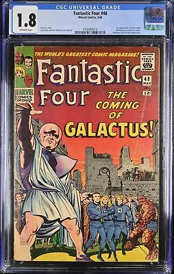 Buy Fantastic Four #48 CGC GD- 1.8 Off White 1st Full Galactus! Silver Surfer! • 631.70£
